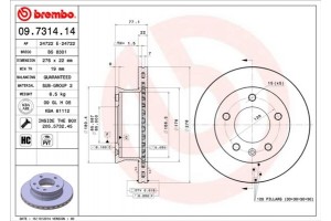 Brembo Δισκόπλακα - 09.7314.14