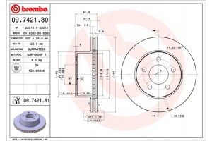 Brembo Δισκόπλακα - 09.7421.81