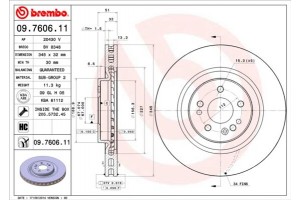 Brembo Δισκόπλακα - 09.7606.11