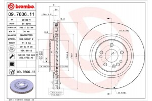 Brembo Δισκόπλακα - 09.7606.11