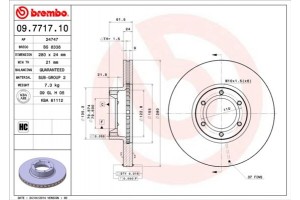 Brembo Δισκόπλακα - 09.7717.10