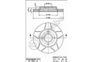 Brembo Δισκόπλακα - 09.7806.75