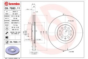 Brembo Δισκόπλακα - 09.7880.11