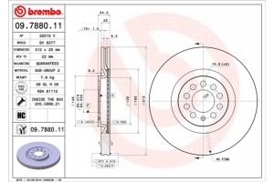 Brembo Δισκόπλακα - 09.7880.11