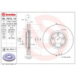 Brembo Δισκόπλακα - 09.7910.11 Brembo Δισκόπλακα - 09.7910.11