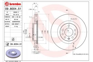 Brembo Δισκόπλακα - 09.8004.51