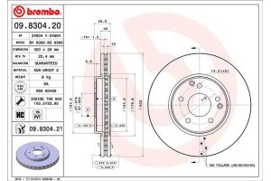 Brembo Δισκόπλακα - 09.8304.21