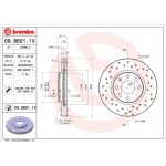 Brembo Δισκόπλακα - 09.8601.1X Brembo Δισκόπλακα - 09.8601.1X
