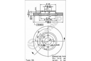 Brembo Δισκόπλακα - 09.8601.75