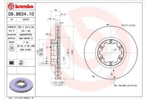 Brembo Δισκόπλακα - 09.8634.10