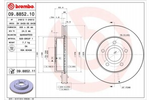 Brembo Δισκόπλακα - 09.8852.10