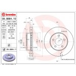 Brembo Δισκόπλακα - 09.8864.11 Brembo Δισκόπλακα - 09.8864.11