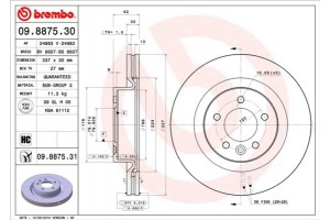 Brembo Δισκόπλακα - 09.8875.31