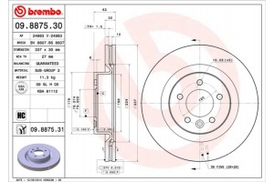 Brembo Δισκόπλακα - 09.8875.31