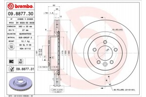 Brembo Δισκόπλακα - 09.8877.31