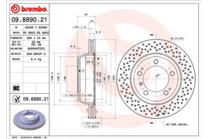 Brembo Δισκόπλακα - 09.8890.21