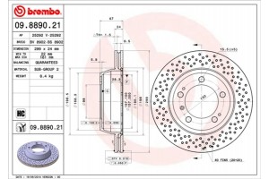 Brembo Δισκόπλακα - 09.8890.21
