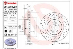 Brembo Δισκόπλακα - 09.8904.21