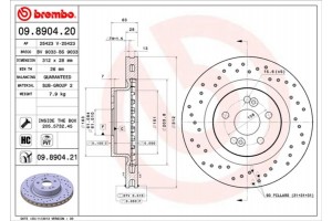 Brembo Δισκόπλακα - 09.8904.21