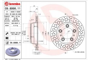 Brembo Δισκόπλακα - 09.8998.11