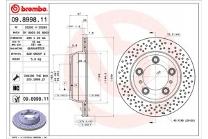 Brembo Δισκόπλακα - 09.8998.11