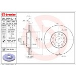 Brembo Δισκόπλακα - 09.9145.14 Brembo Δισκόπλακα - 09.9145.14
