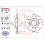 Brembo Δισκόπλακα - 09.9145.75
