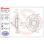Brembo Δισκόπλακα - 09.9167.1X Brembo Δισκόπλακα - 09.9167.1X