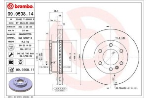 Brembo Δισκόπλακα - 09.9508.14