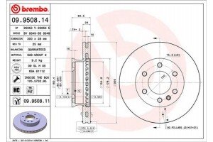 Brembo Δισκόπλακα - 09.9508.14