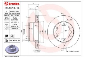 Brembo Δισκόπλακα - 09.9510.14
