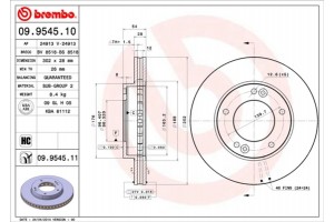 Brembo Δισκόπλακα - 09.9545.10