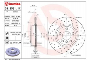 Brembo Δισκόπλακα - 09.9581.1X