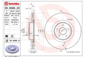Brembo Δισκόπλακα - 09.9586.21
