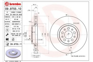 Brembo Δισκόπλακα - 09.9755.10