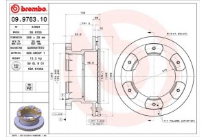Brembo Δισκόπλακα - 09.9763.10