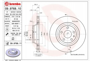 Brembo Δισκόπλακα - 09.9768.11