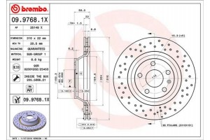 Brembo Δισκόπλακα - 09.9768.1X