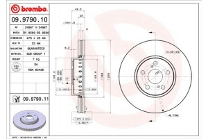 Brembo Δισκόπλακα - 09.9790.11