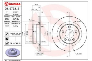 Brembo Δισκόπλακα - 09.9793.21
