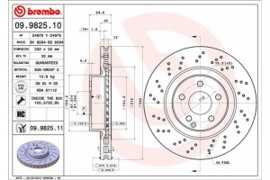 Brembo Δισκόπλακα - 09.9825.11