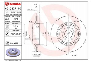 Brembo Δισκόπλακα - 09.9827.11