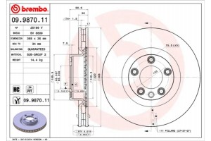 Brembo Δισκόπλακα - 09.9870.11