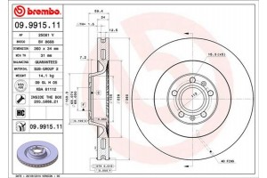 Brembo Δισκόπλακα - 09.9915.11