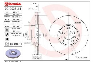 Brembo Δισκόπλακα - 09.9923.11