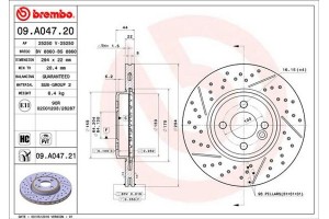 Brembo Δισκόπλακα - 09.A047.21