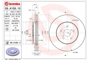 Brembo Δισκόπλακα - 09.A109.10
