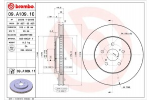 Brembo Δισκόπλακα - 09.A109.10