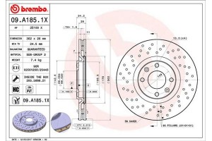 Brembo Δισκόπλακα - 09.A185.1X