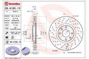 Brembo Δισκόπλακα - 09.A185.1X